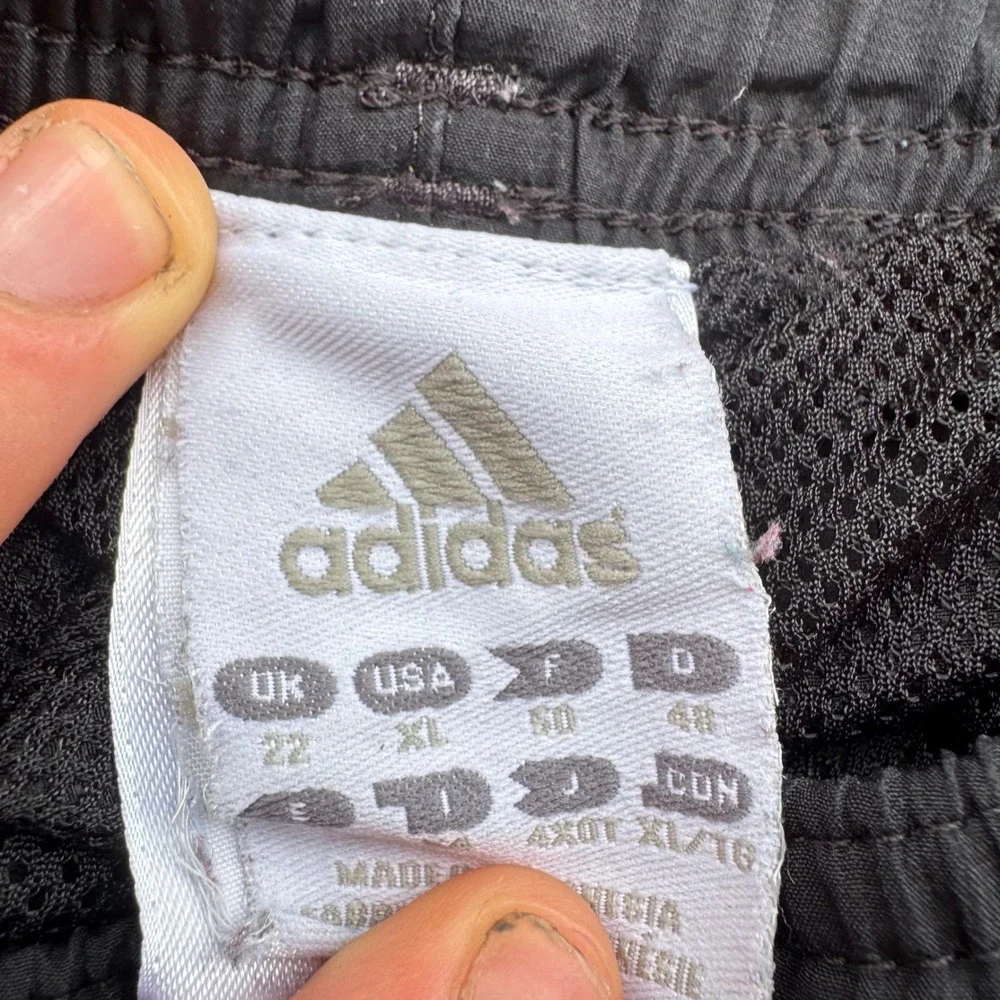 Vintage Y2K Adidas Baggy Track Pants Sporty Gorpcore Black XL (g3b)